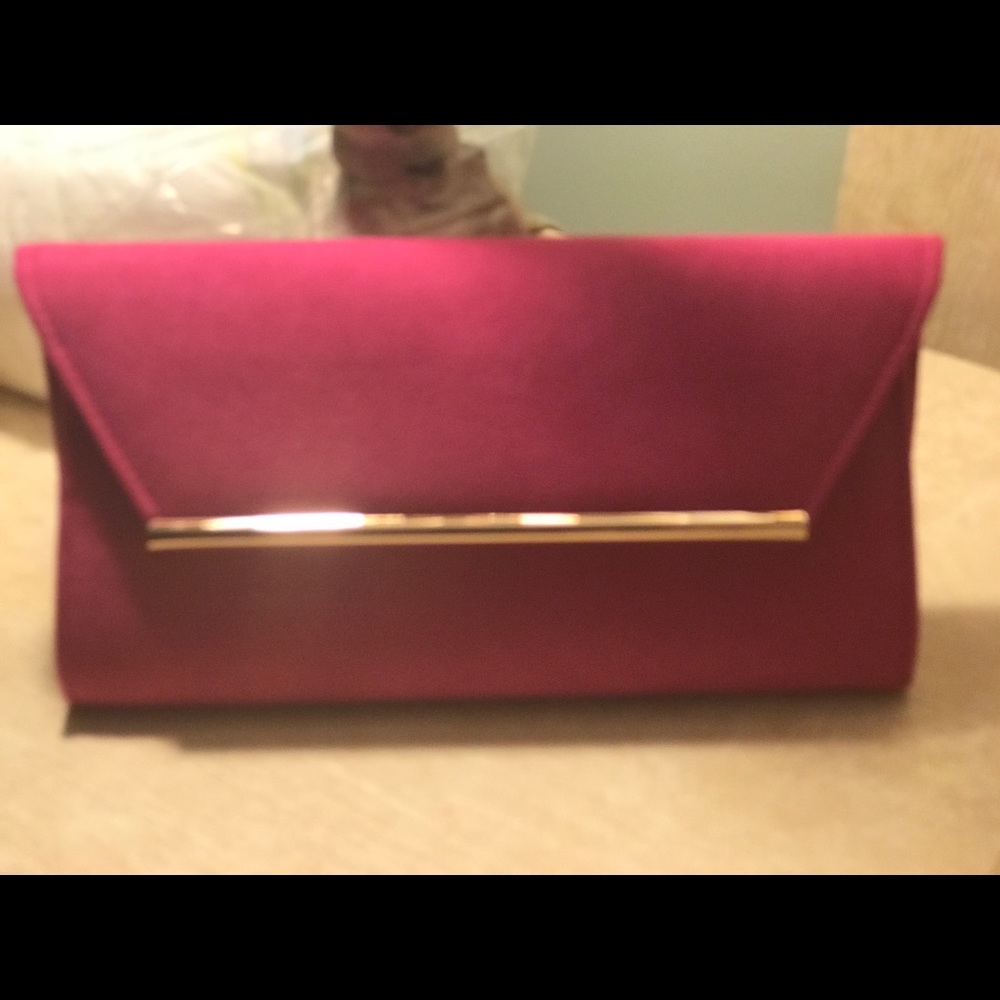 Stylish suede party clutch